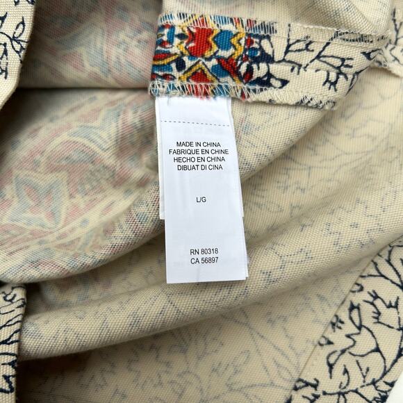 Lucky Brandt Skirt Knee Length Straight Pencil Zip Boho Paisley NWT Size Large - Picture 4 of 10